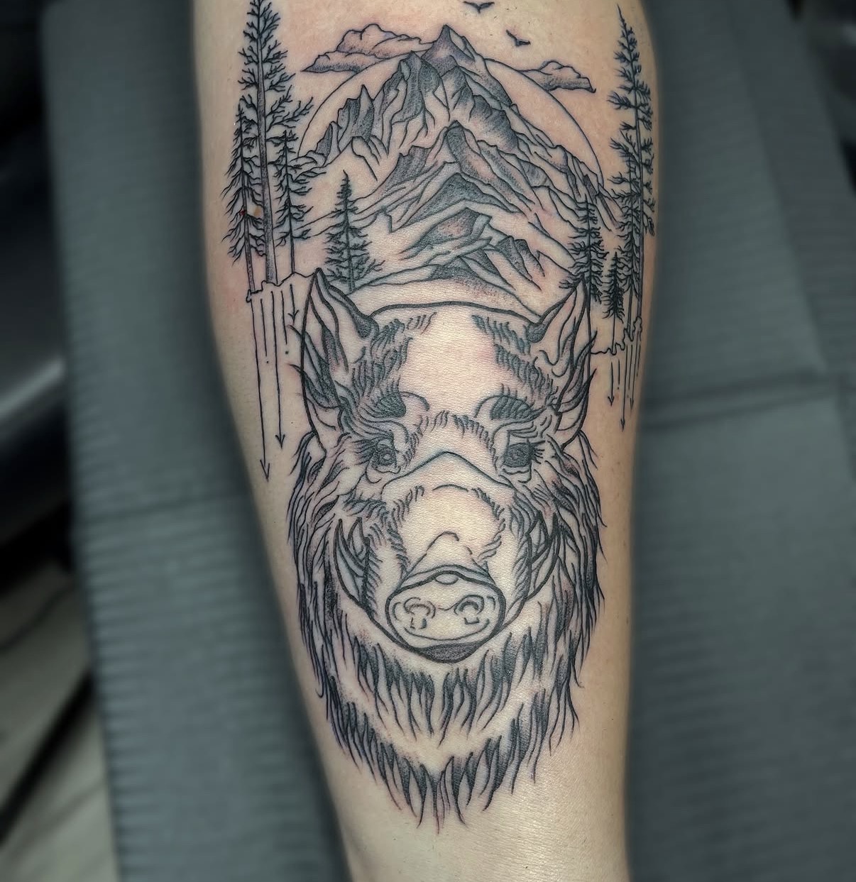 Blackwork · Landschaft